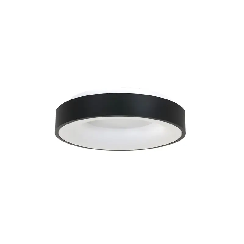 Foto 1 Plafondlamp Ringlede 3086ZW Zwart Ø30cm Ringlede 3086ZW