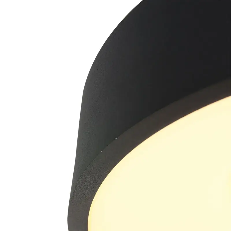 Foto 9 Plafondlamp Ringlede 3086ZW Zwart Ø30cm Ringlede 3086ZW