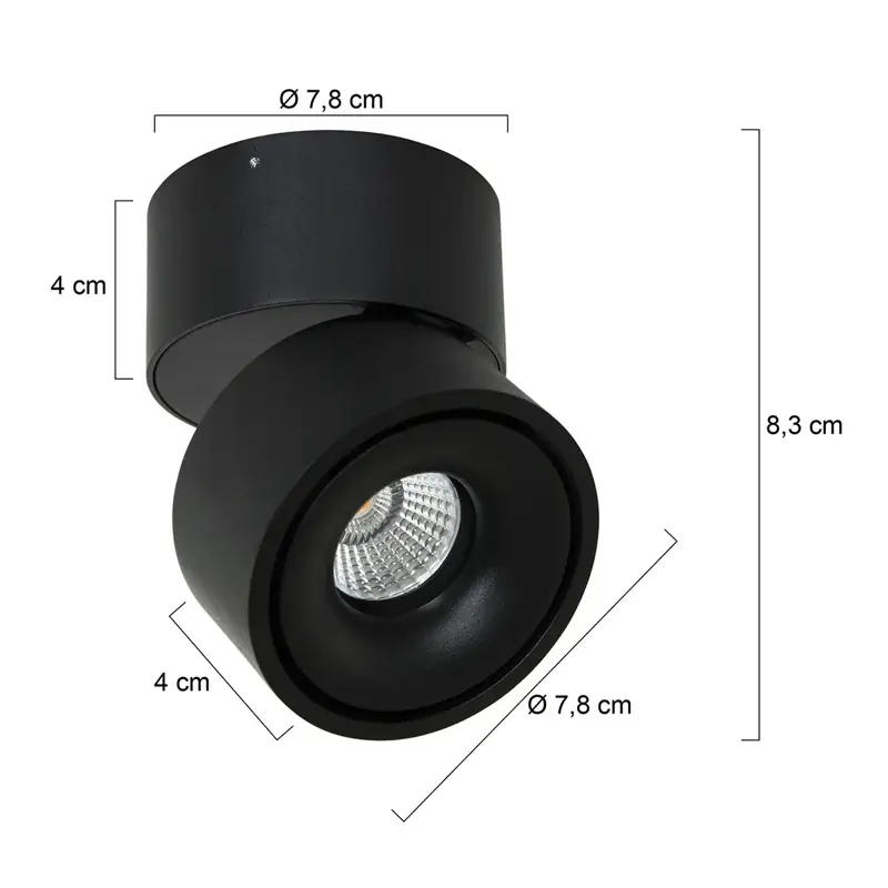 Foto 6 Spot Fez Black 2673ZW Zwart Fez Black 2673ZW