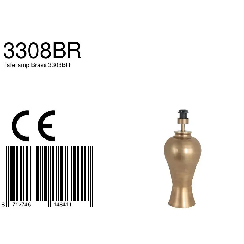 Foto 6 Tafellamp Brass 3308BR Brons Brass 3308BR