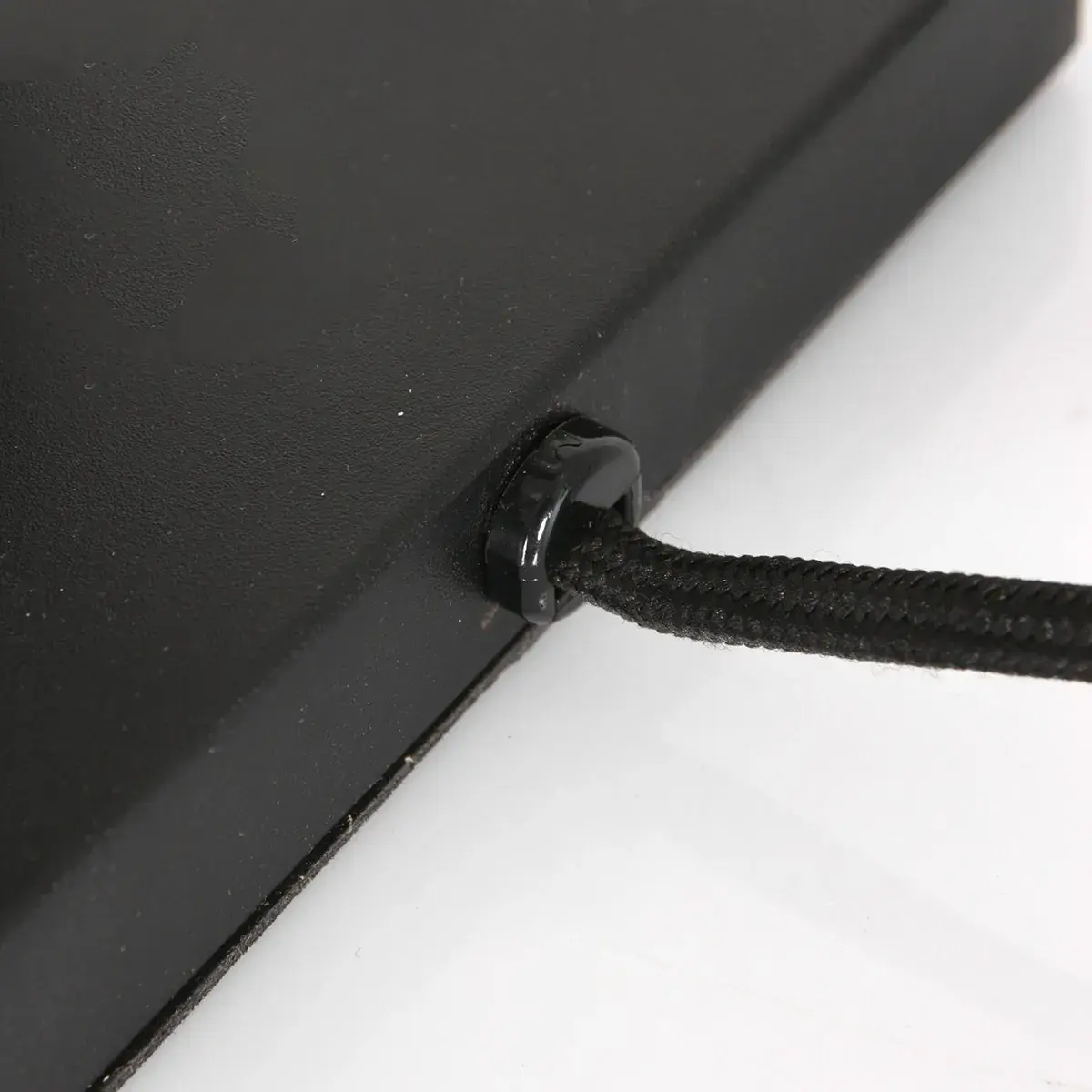 Foto 7 Tafellamp Stang 8161ZW Zwart + Wit linnen kap Stang 8161ZW