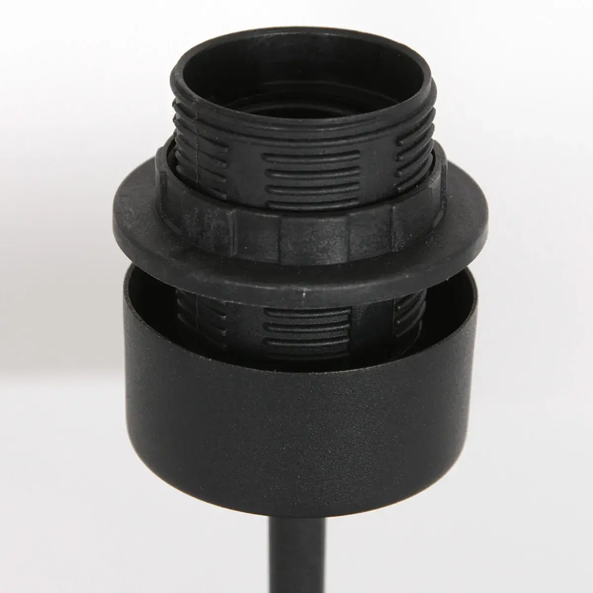 Foto 7 Tafellamp Stang 8163ZW Zwart + Velours Zilver kap Stang 8163ZW