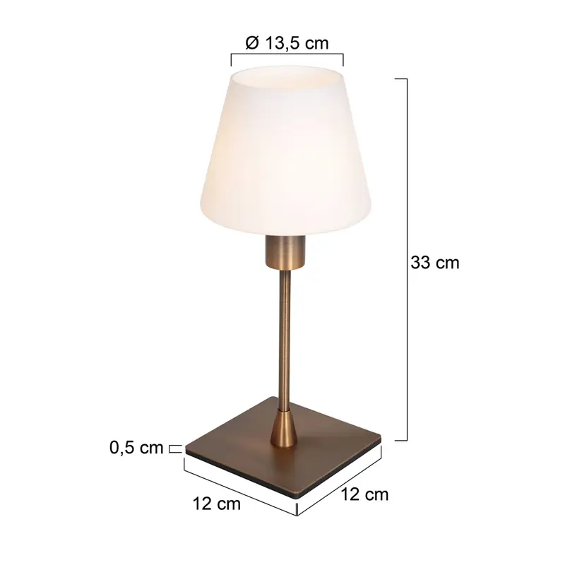 Foto 5 Tafellamp Ancilla 3100BR Brons Ancilla 3100BR