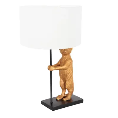 Foto van Tafellamp Animaux 3126ZW+K73962S Zwart-Wit Chintz Animaux 8223ZW