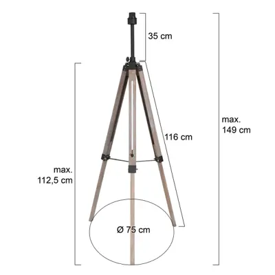 Foto van Vloerlamp Triek 3348ZW Zwart Triek 3348ZW