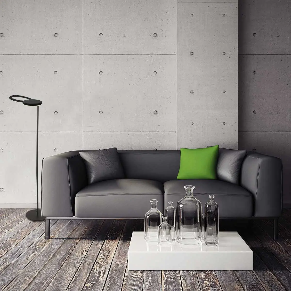 Foto 3 Vloerlamp Platu 3351ZW Zwart Platu 3351ZW