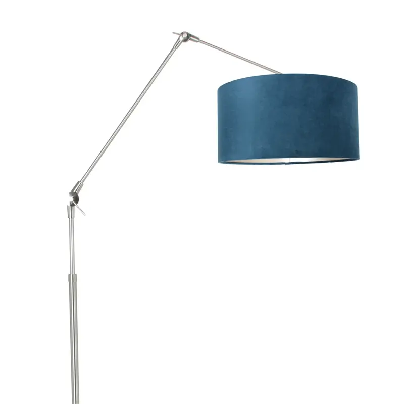 Foto 12 Vloerlamp Prestige Chic 7395ST+K1068ZS Staal-Fluweel Blauw Prestige Chic 8237ST
