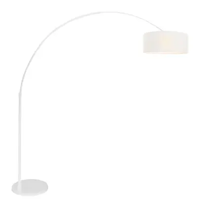 Foto van Vloerlamp Sparkled Light 7268W+K1066QS Wit-Wit Linnen Sparkled Light 7169W