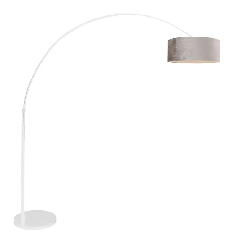 Foto 1 Vloerlamp Sparkled Light 7268W+K1066GS Wit-Fluweel Zilver Sparkled Light 7172W