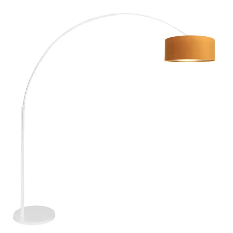 Foto 1 Vloerlamp Sparkled Light 7268W+K1066KS Wit-Fluweel Goud Sparkled Light 7173W