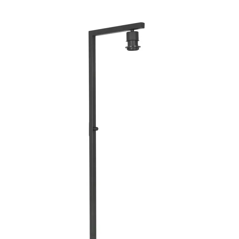 Foto 10 Vloerlamp Stang 8218ZW Zwart + Kap Wit Linnen Stang 8218ZW