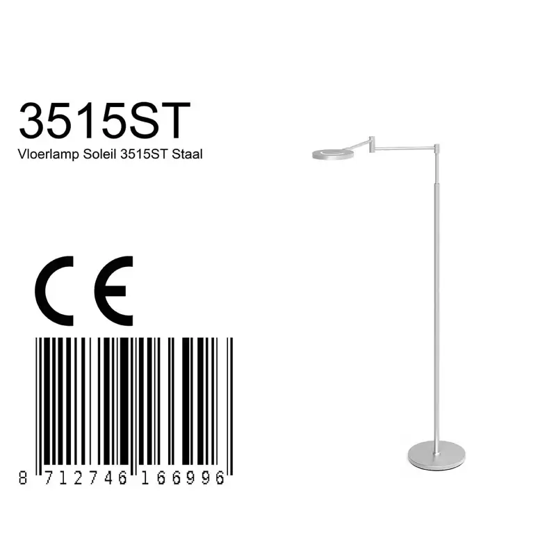 Foto 7 Vloerlamp Soleil 3515ST Staal Soleil 3515ST