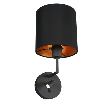 Foto van Wandlamp Noor 1562ZW Zwart Noor 1562ZW