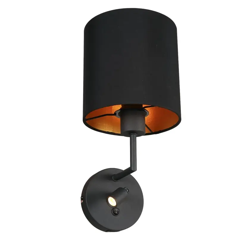 Foto 1 Wandlamp Noor 1562ZW Zwart Noor 1562ZW