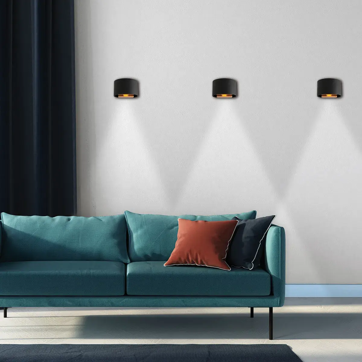 Foto 2 Wandlamp Muro 3364ZW Zwart Muro 3364ZW