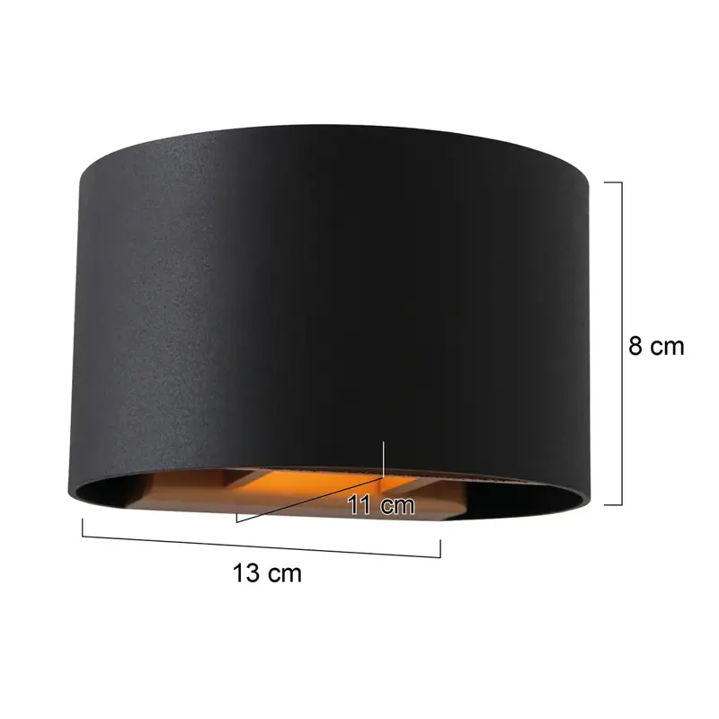 Foto 6 Wandlamp Muro 3364ZW Zwart Muro 3364ZW