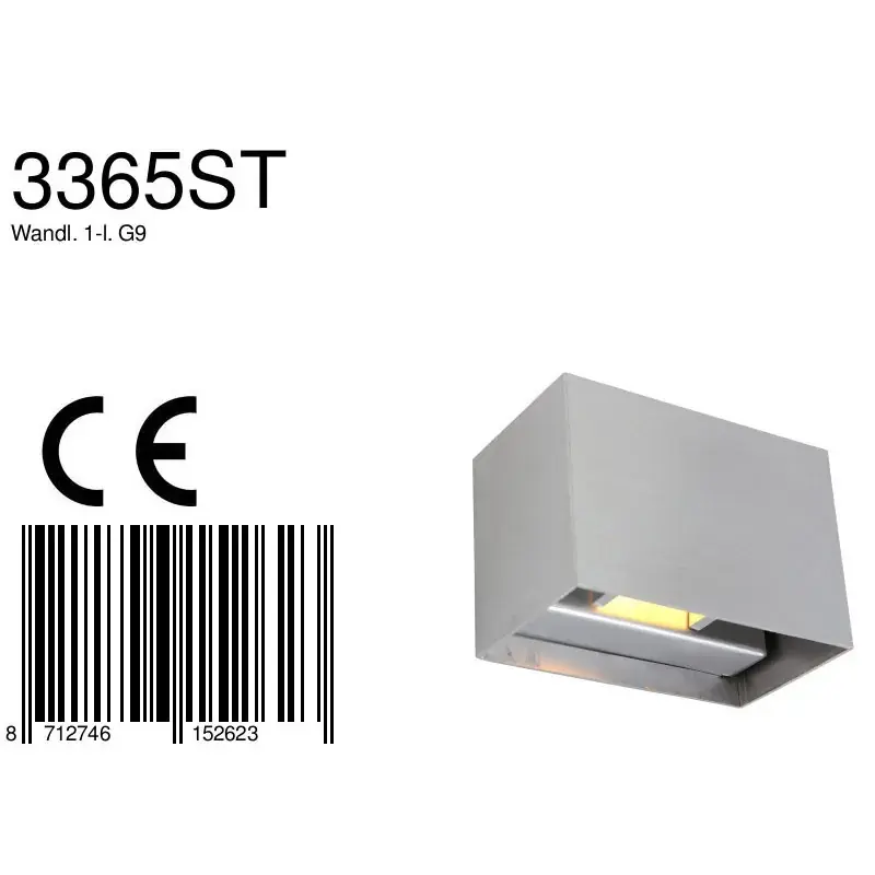 Foto 6 Wandlamp Muro 3365ST Staal Muro 3365ST