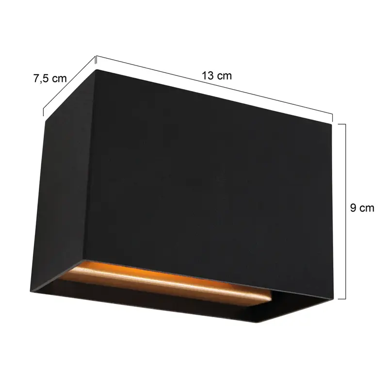 Foto 6 Wandlamp Muro 3365ZW Zwart Muro 3365ZW