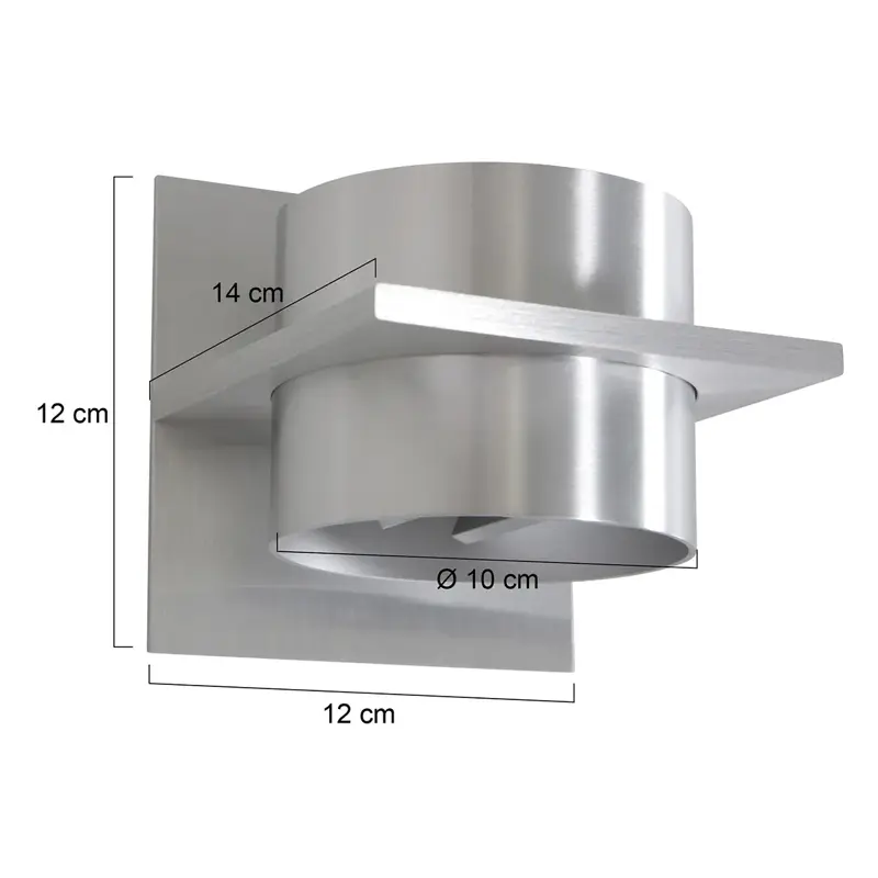 Foto 5 Wandlamp Muro 3366ST Staal Muro 3366ST