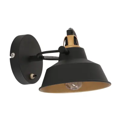 Foto van Wandlamp Nové 3326ZW Zwart Nove 3326ZW