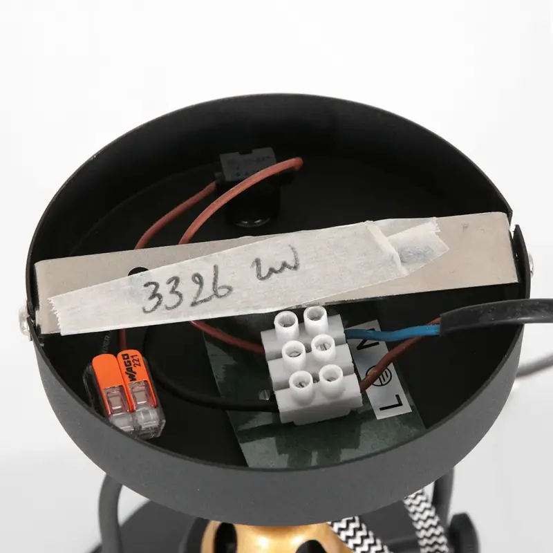 Foto 10 Wandlamp Nové 3326ZW Zwart Nove 3326ZW
