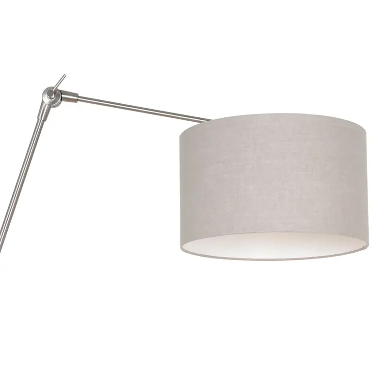 Foto 12 Wandlamp Prestige Chic 7396ST+K7396RS Staal-Grijs Linnen Prestige Chic 8107ST