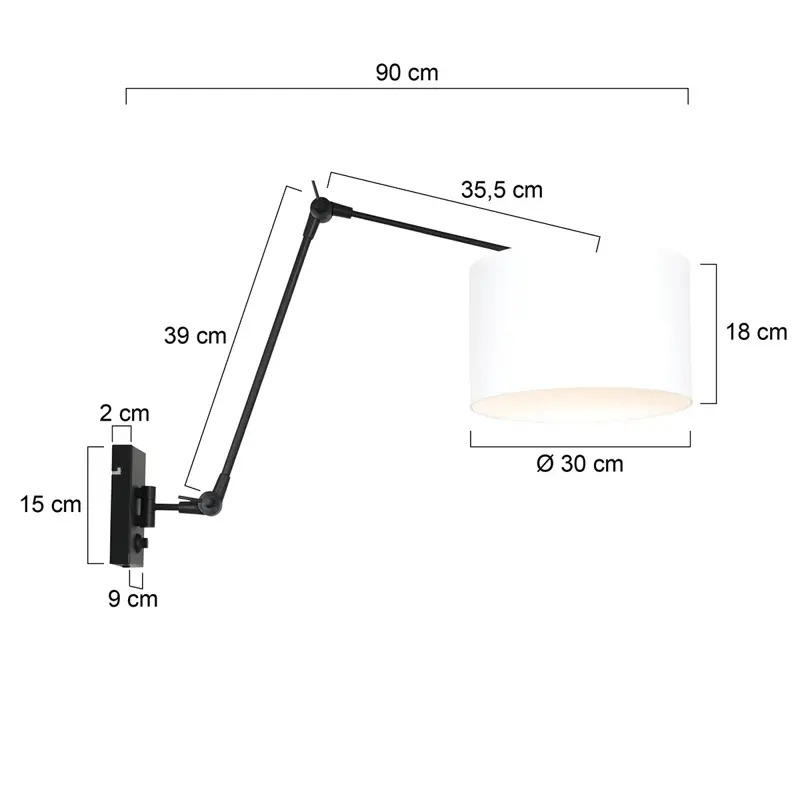 Foto 5 Wandlamp Prestige Chic 7396ZW+K73962S Zwart-Wit Chintz Prestige Chic 8118ZW