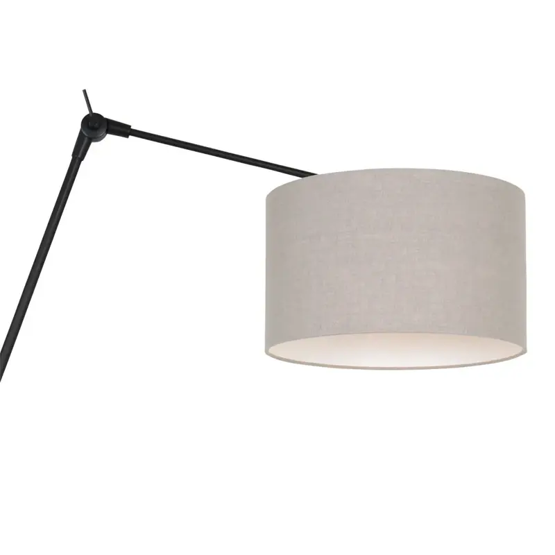Foto 13 Wandlamp Prestige Chic 7396ZW+K7396RS Zwart-Grijs Linnen Prestige Chic 8119ZW