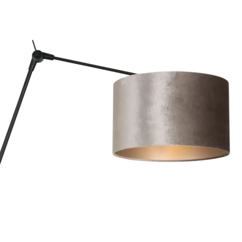 Foto 14 Wandlamp Prestige Chic 7396ZW+K7396GS Zwart-Fluweel Zilver Prestige Chic 8122ZW