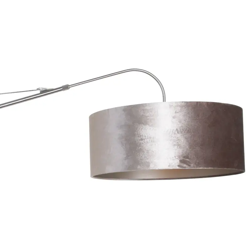 Foto 11 Wandlamp Elegant Classy 2574ST+K1066GS Staal-Fluweel Zilver Elegant Classy 8131ST