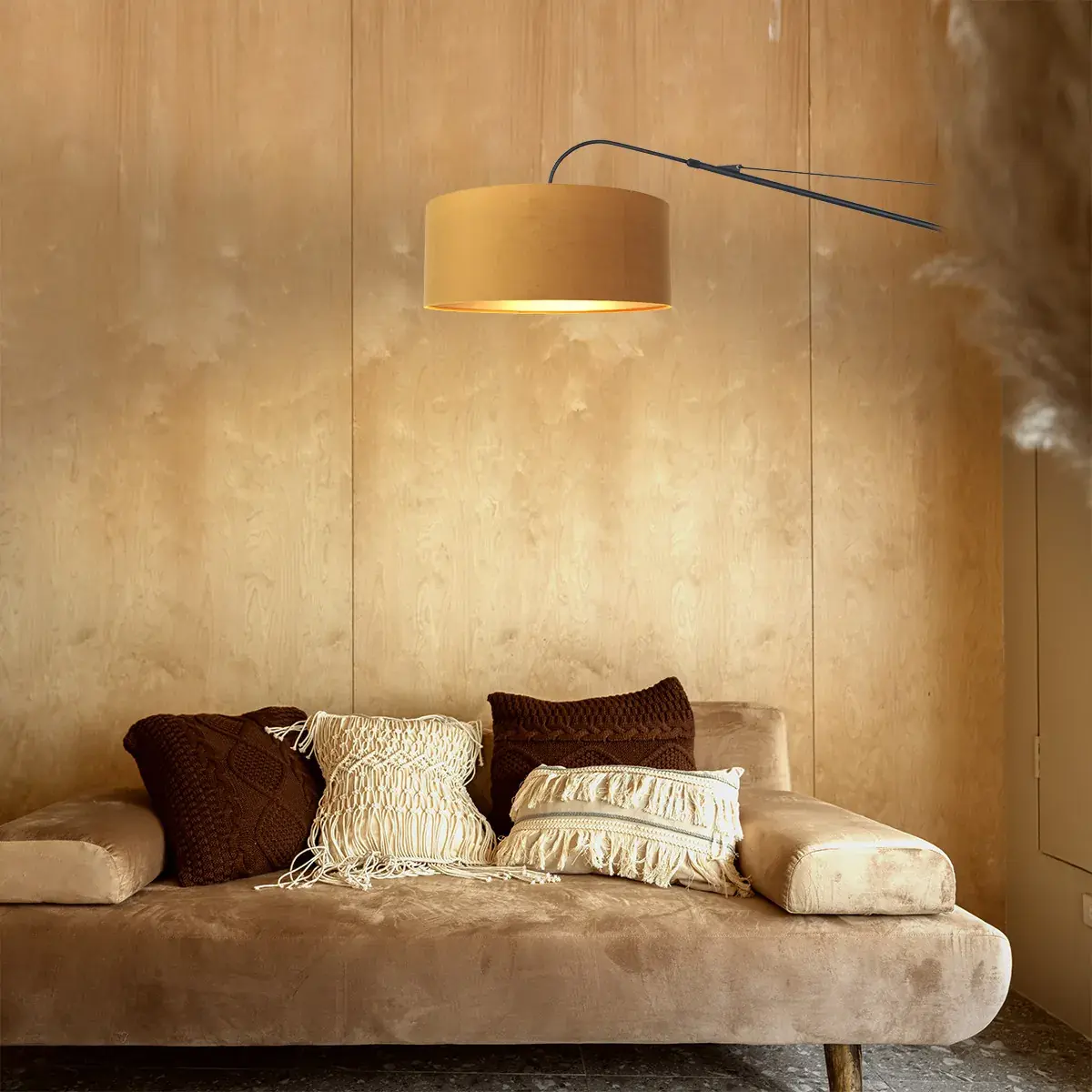 Foto 2 Wandlamp Elegant Classy 2574ZW+K1066KS Zwart-Fluweel Goud Elegant Classy 8135ZW