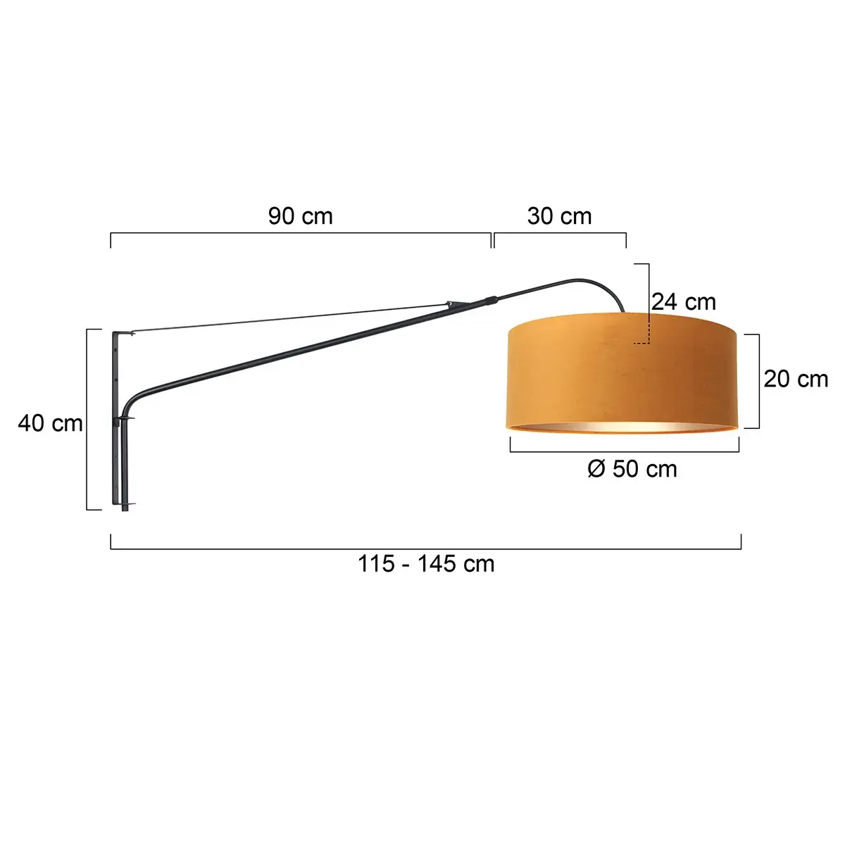 Foto 7 Wandlamp Elegant Classy 2574ZW+K1066KS Zwart-Fluweel Goud Elegant Classy 8135ZW