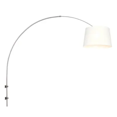 Foto van Wandlamp Sparkled Light 1481ST+K10012S Staal-Wit Chintz Sparkled Light 8197ST