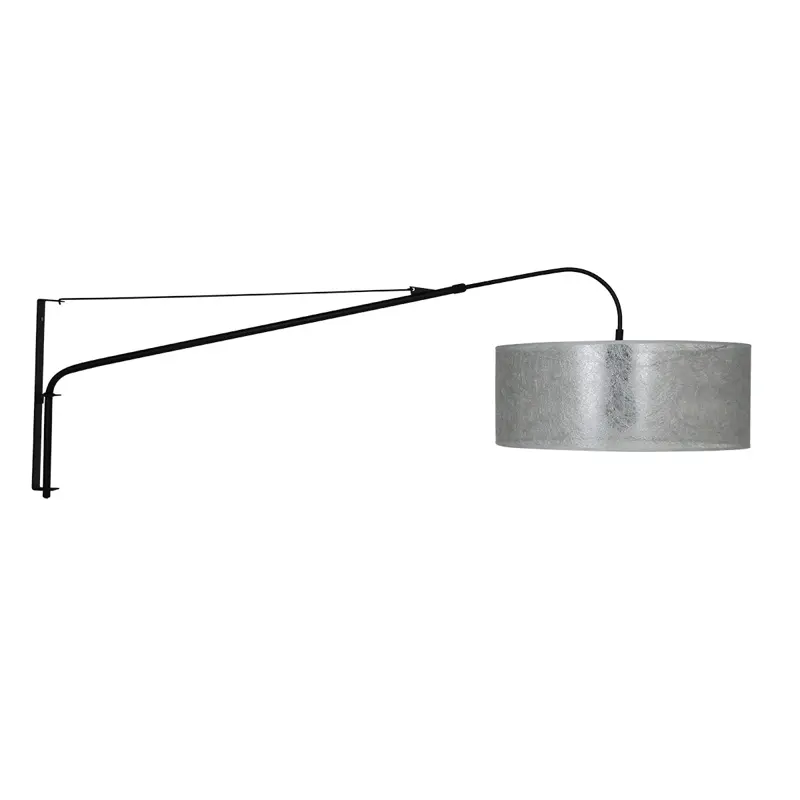 Foto 8 Wandlamp Elegant Classy 2574ZW+K1066PS Zwart-Sizoflor Zilver Elegant Classy 9322ZW