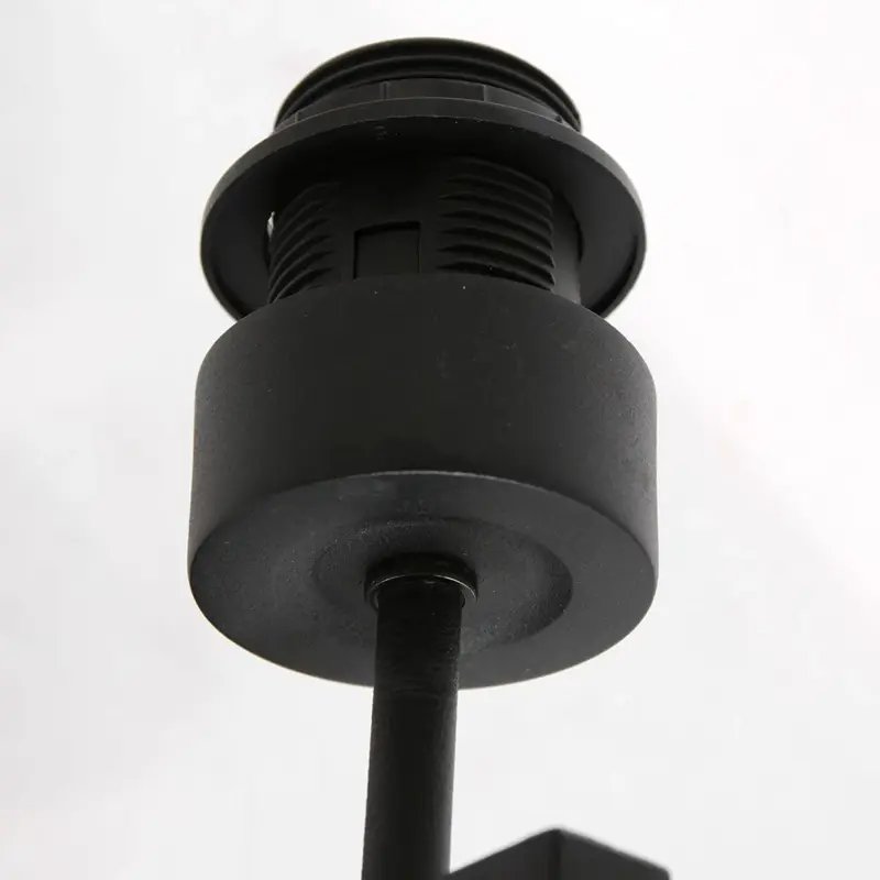 Foto 7 Wandlamp Stang 8172 Zwart + Kap Grijs Linnen Stang 8172ZW