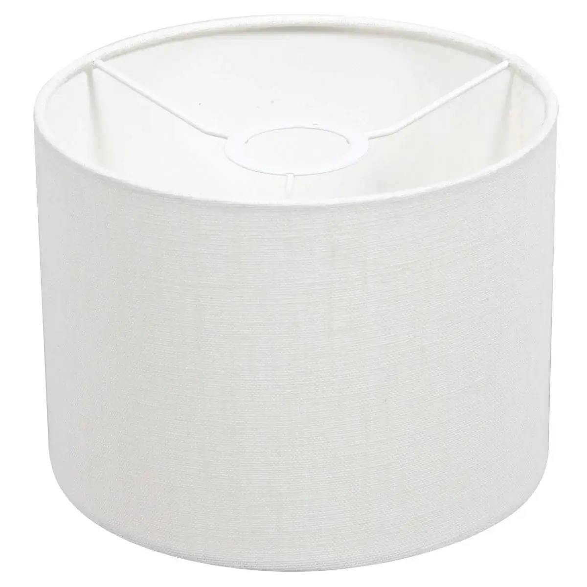 Foto 4 Wandlamp Stang 8173ZW Zwart + Kap Wit Linnen Stang 8173ZW