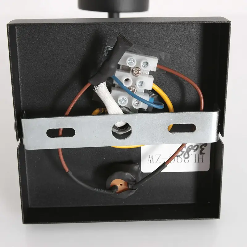Foto 11 Wandlamp Stang 7200ZW Zwart + Kap Zwart Linnen Stang 7200ZW