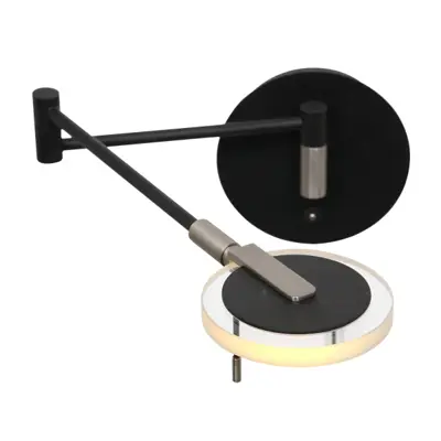 Foto van Wandlamp Turound 2733ZW Zwart Turound 2733ZW