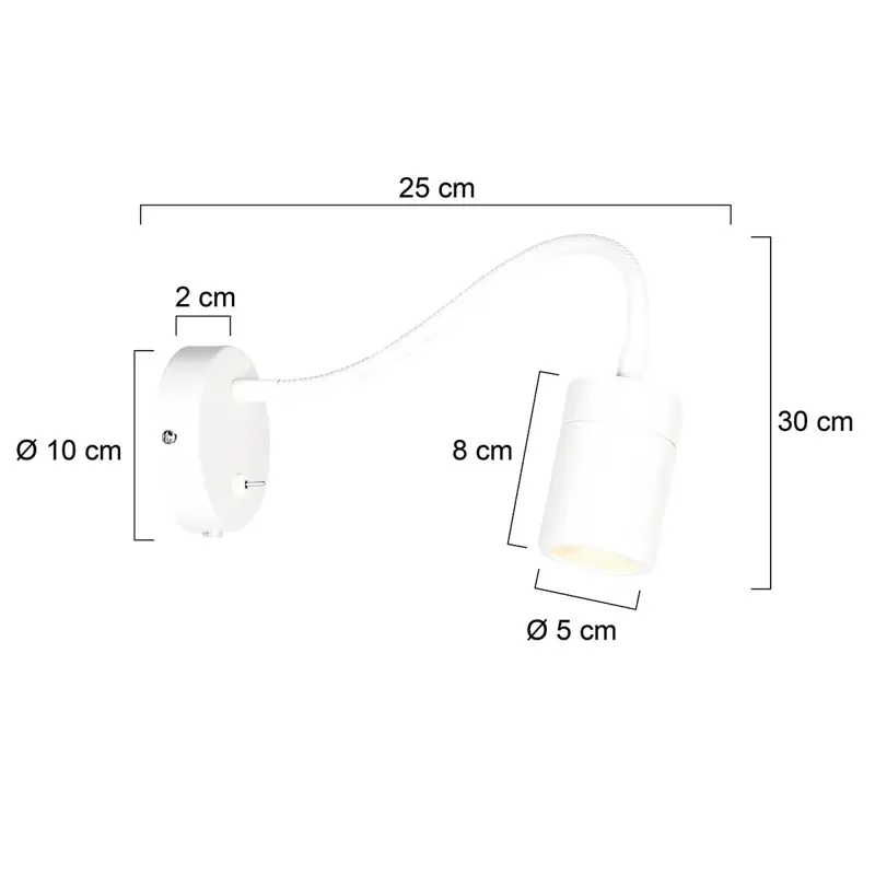 Foto 6 Wandlamp Upround 3390W Wit Upround 3390W