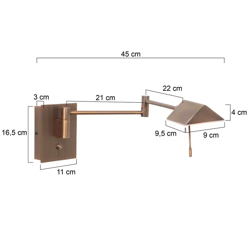 Foto 6 Wandlamp Retina 3402BR Brons Retina 3402BR