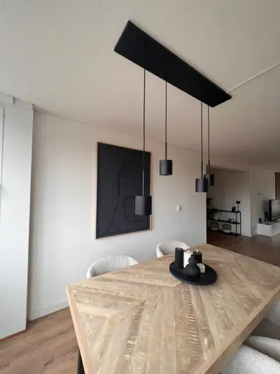Foto van Hanglamp Karen 4-lichts zwart