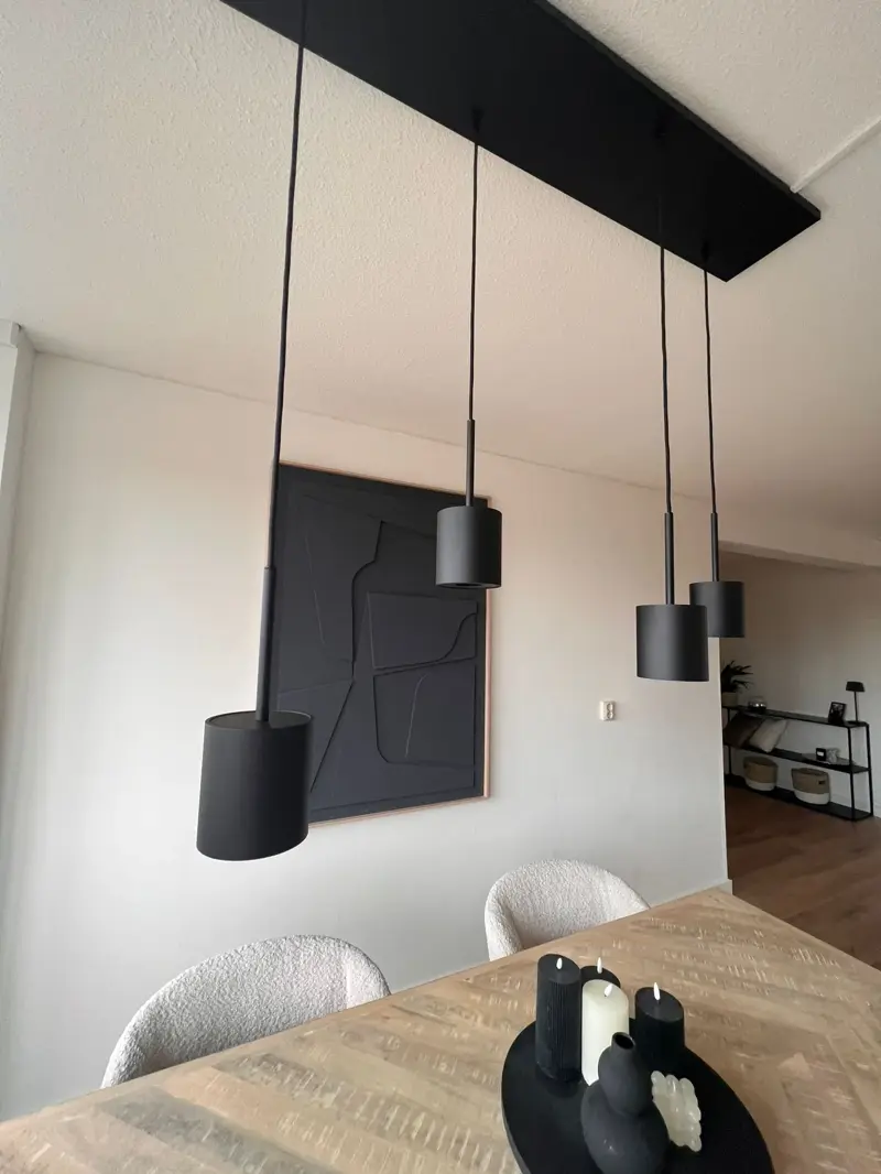 Foto 2 Hanglamp Karen 4-lichts zwart
