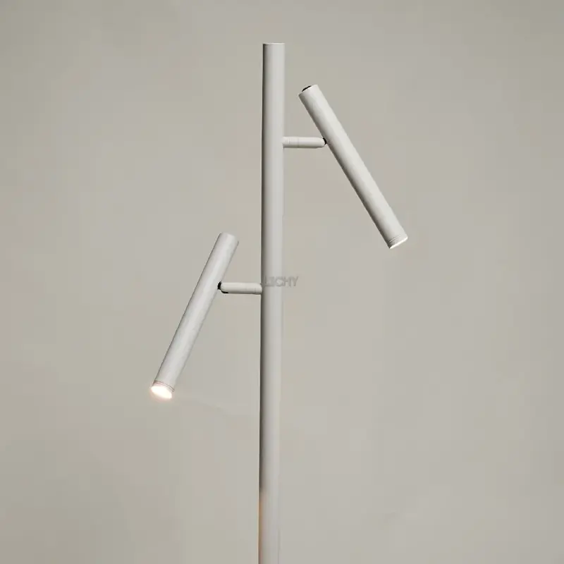 Foto 2 Leeslamp Luogo wit 2 lichts met dimmers s 9020 w