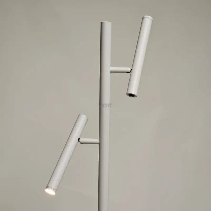 Foto 5 Leeslamp Luogo wit 2 lichts met dimmers s 9020 w