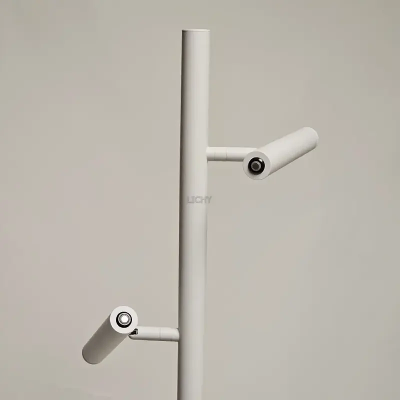 Foto 6 Leeslamp Luogo wit 2 lichts met dimmers s 9020 w