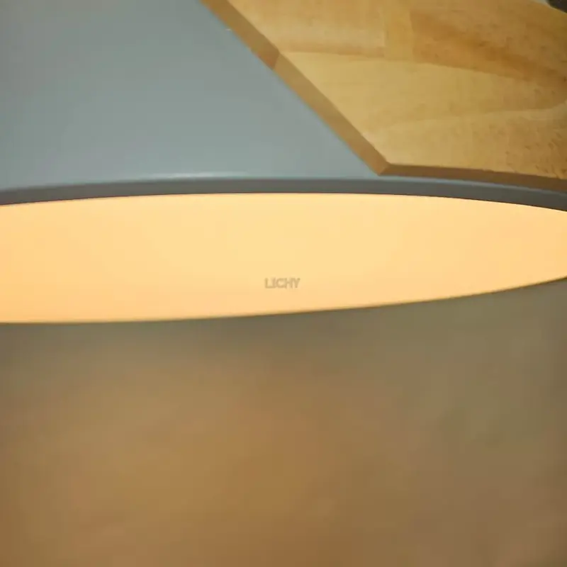 Foto 4 Plafondlamp hout 50cm hout en staal Frank