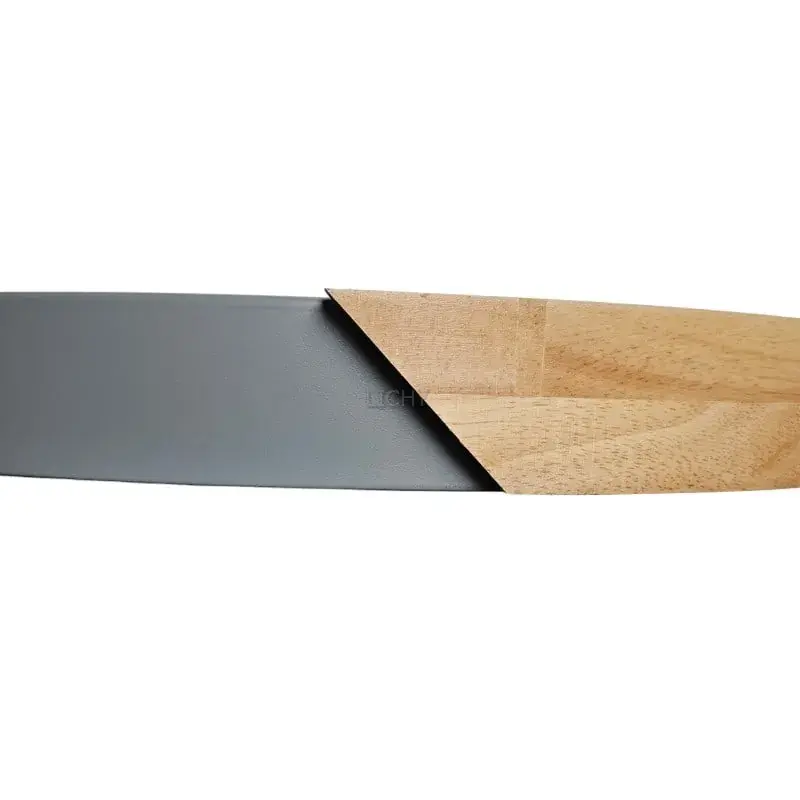 Foto 8 Plafondlamp hout 50cm hout en staal Frank