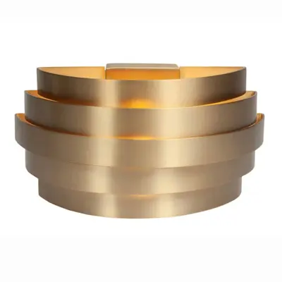 Foto van Wandlamp Scudo Messing Groot