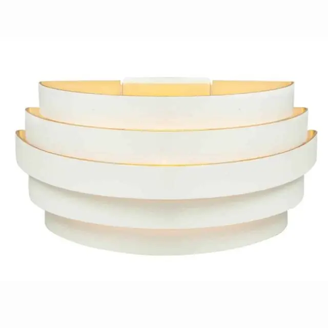 Foto 2 Wandlamp Scudo Zwart / Goud Groot