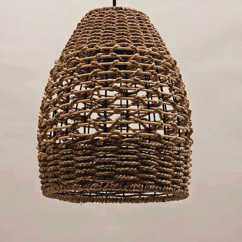 Foto 3 Hanglamp Lara zeegras riet open 30cm hoog